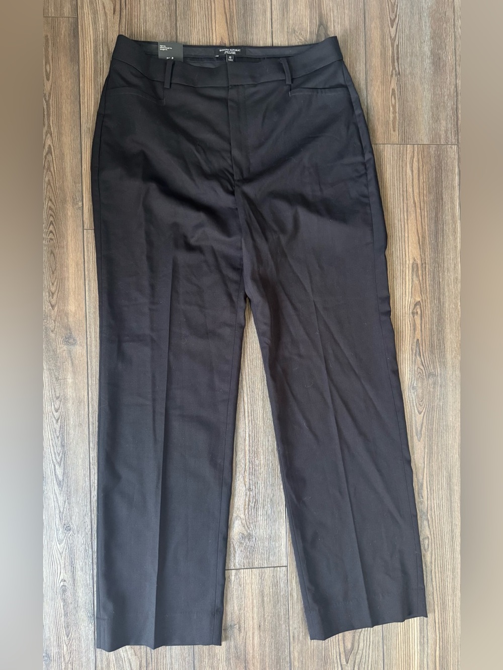 Banana Republic Black Straight-Leg Work Pants